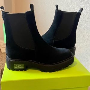 Sam Eldelman suede Laguna boots black size 8